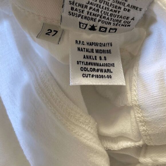 Hudson Jeans Womens 27 Skinny Slim Leg Stretch Ankle Mid Rise 5 Pocket White - Picture 11 of 11